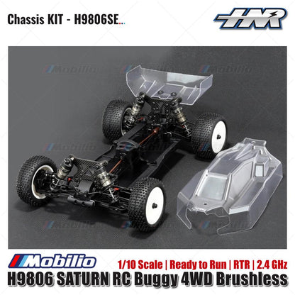 HNR H9806 SATURN RC Buggy 4WD Brushless 1/10 Scale Ready to Run RTR 2.4 GHz