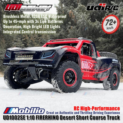 UDIR/C UD-1002SE FIRERHINO Desert Short Course Truck UD1002SE RC High-Performance 1:10 Scale RTR