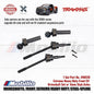 Traxxas Part #9051R Front Extreme Heavy Duty Driveshafts Steel-spline Constant-velocity with 6mm Stub Axles for Use with #9080 Upgrade Kit Slash Hoss Raptor Rustler Stampede