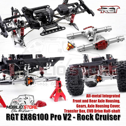 RGT EX86100 Pro V2 - Rock Cruiser Versi Kit RC Crawler Skala 1/10