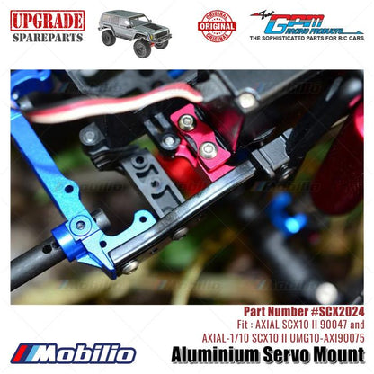 GPM Part #SCX2024 Aluminium Servo Mount AX31391 RC Upgrade Axial SCX10 II Crawler Adventure