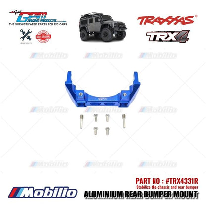 GPM Part #TRX4331R Aluminium Rear Bumper Mount RC Upgrade Traxxas TRX-4 Crawler Adventure
