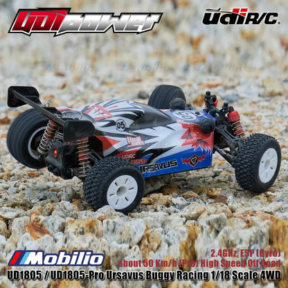 UDIR/C UD1805 / UD1805-Pro Ursavus Buggy Racing 1/18 Scale 4WD 2.4GHz ESP Gyro RC Car RTR