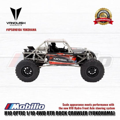 Vanquish Products H10 Optic 1/10 4WD RTR Rock Crawler RC Yokohama dan Sparco
