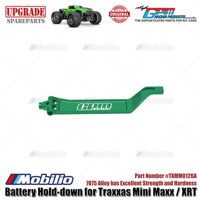 GPM Part #TXMM0126A 7075 Alloy Battery Hold-down for RC Traxxas Mini Maxx / Mini XRT