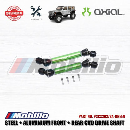 GPM Part #SCX3037SA Steel Metal Front Rear CVD Drive Shaft Kopel Axial SCX10 III Wrangler