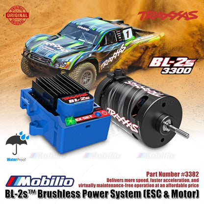 Traxxas Part #3382 BL-2s Brushless Power System Combo ESC & Motor for RC 1/10 Scale Car Monster Truck