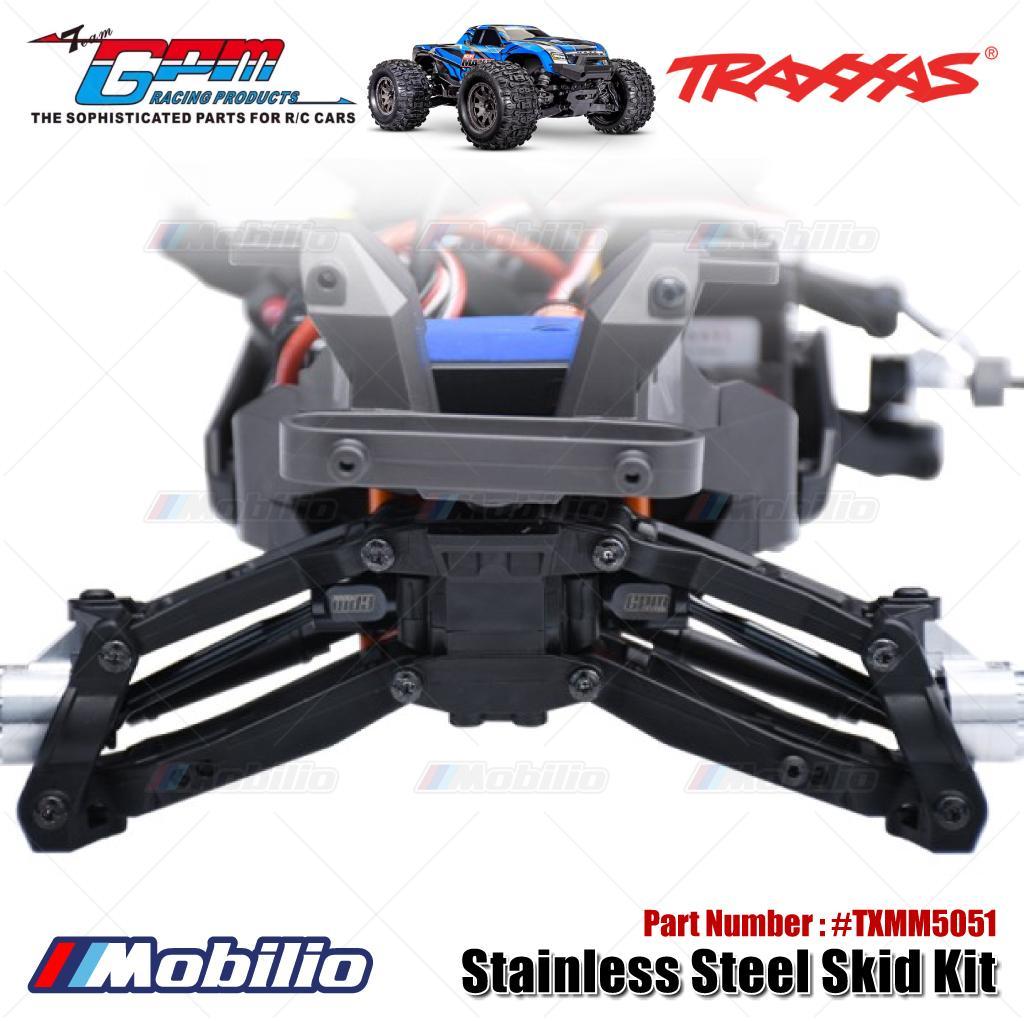 GPM Part #TXMM5051 4140 Carbon Steel Front & Rear Driveshafts And Drive Cups for Traxxas 1/16 Mini Maxx 4WD RTR Brushless Monster Truck 107154-1 Upgrade Parts