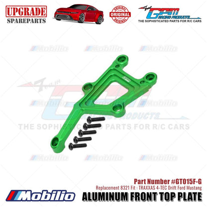 GPM Part #GT015F Aluminum Front Top Plate #8321 Traxxas 4-TEC Drift Ford Mustang