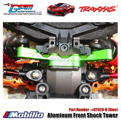 GPM Part #GT028 Aluminum Front Shock Tower for 1/10 Traxxas Ford GT 4-Tec 2.0 83056-4 / 4-Tec 3.0 93054-4 Upgrade Parts