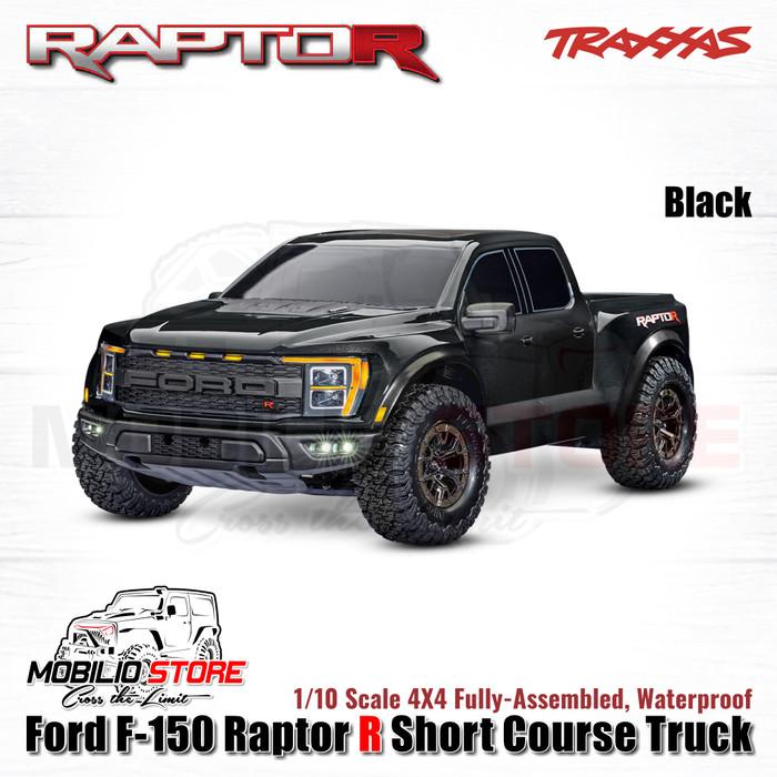 Traxxas 101076-4 Ford F-150 Raptor R Short Course Truck 1/10 Scale 4X4 VXL RTR dengan Velineon 3S Power dan TSM untuk Performa Maksimal - Control