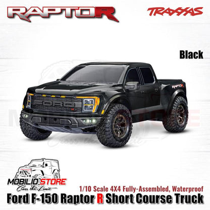 Traxxas 101076-4 Ford F-150 Raptor R Short Course Truck 1/10 Scale 4X4 VXL RTR dengan Velineon 3S Power dan TSM untuk Performa Maksimal - Control