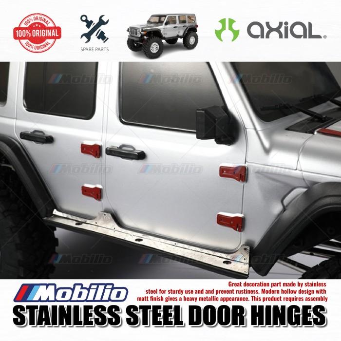 GPM Part #SCX3ZSP3 Stainless Steel Door Hinges for Axial SCX10 III Wrangler