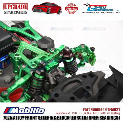 GPM Part #TFM021 7075 Alloy Front Steering Block (Larger Inner Bearings) #10537 Traxxas 4-TEC Drift Ford Mustang
