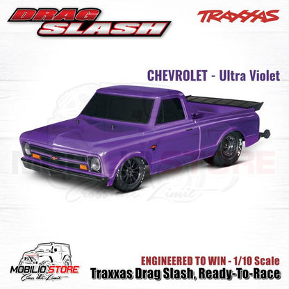 Traxxas 94076-4 Drag Slash Chevrolet - Mustang 1/10 Scale RTR TSM RC Car Race