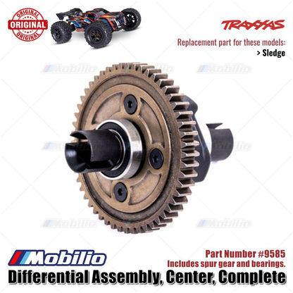 Traxxas Part #9585 Complete Center Differential Assembled RC Sledge 1/8 Scale Off-Road