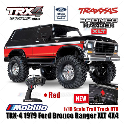 Traxxas 82246-4 TRX-4 1979 Ford Bronco Ranger 4X4 1/10 Scale Trail Truck TRX4 RC Crawler Adventure Clipless
