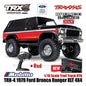 Traxxas 82246-4 TRX-4 1979 Ford Bronco Ranger 4X4 1/10 Scale Trail Truck TRX4 RC Crawler Adventure Clipless