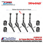 GPM Part #SLAM4041-BK 4140 Carbon Steel Front & Rear Driveshafts and Drive Cups for Traxxas Mini Slash / Mini Rally Upgrade
