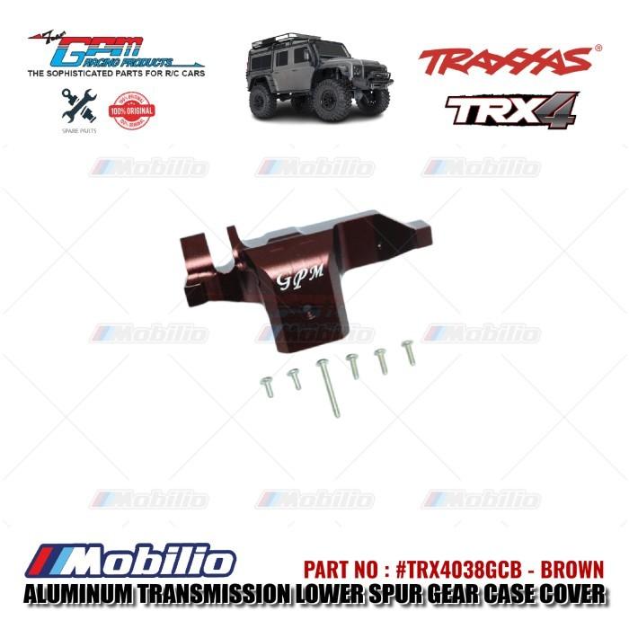 GPM Part #TRX4038GCB Aluminum Transmission Lower Spur Gear Case Cover Traxxas TRX-4 Trail Crawler