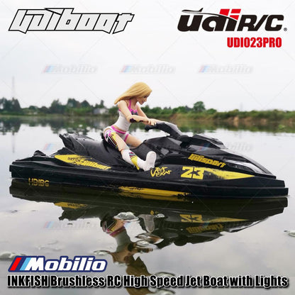 UDIR/C UDI023PRO INKFISH Brushless RC High Speed Jet Boat with Lights