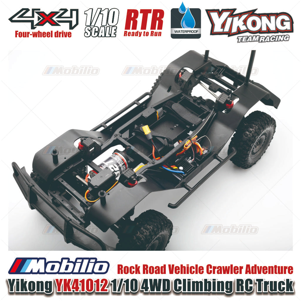 Yikong YK41012 1/10 4WD Climbing RC Truck Rock Road Vehicle Crawler Adventure