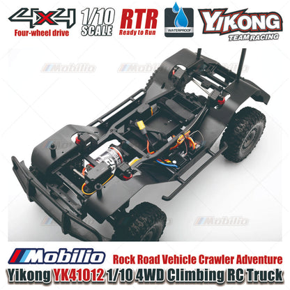 Yikong YK41012 1/10 4WD Climbing RC Truck Rock Road Vehicle Crawler Adventure