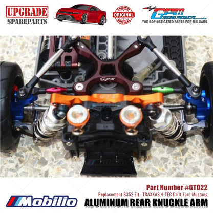 GPM Part #GT022 Aluminum Rear Knuckle Arm 2 Pcs Set for Traxxas 4-Tec 2.0, 4-Tec 3.0, 4-Tec Drift Ford Mustang