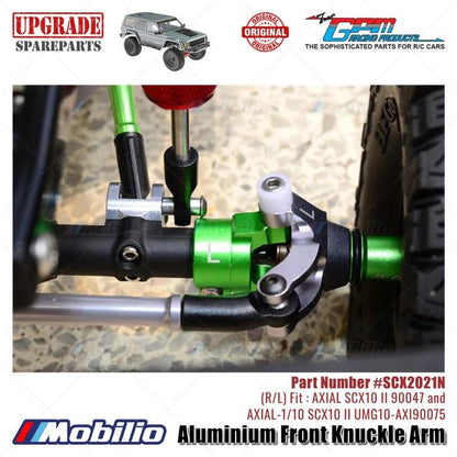 GPM Part #SCX2021N Aluminium Front Knuckle Arm RC Upgrade Axial SCX10 II Crawler Adventure  Remote Control