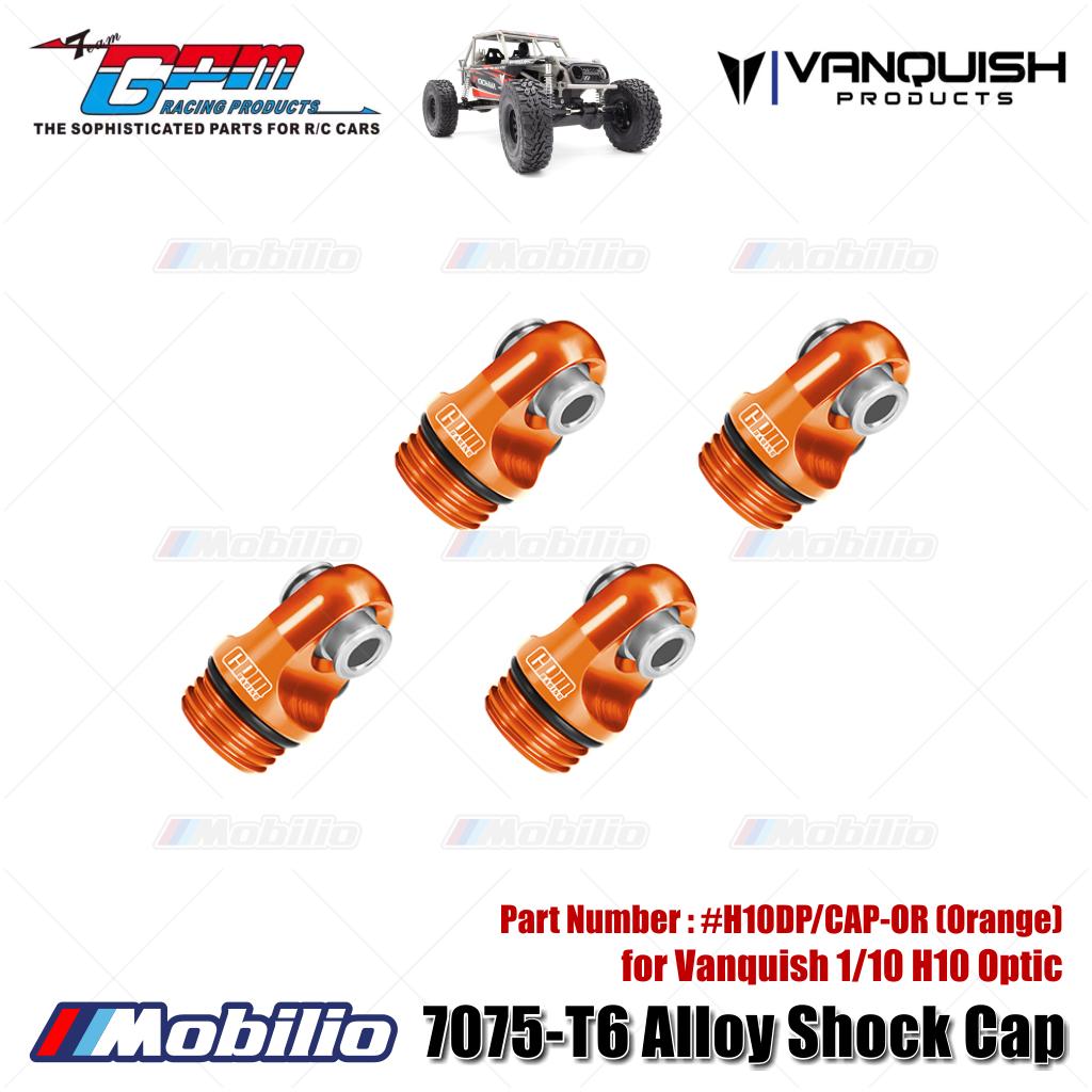 GPM Part #H10DP/CAP 7075-T6 Alloy Shock Cap for Vanquish 1/10 H10 Optic