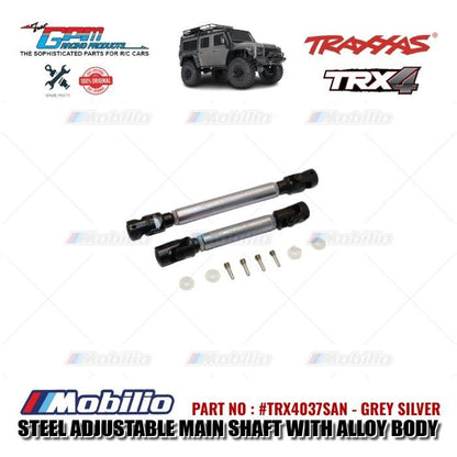 GPM Part #TRX4037SAN Steel Adjustable Main Shaft With Alloy Body Traxxas TRX-4 Trail Crawler