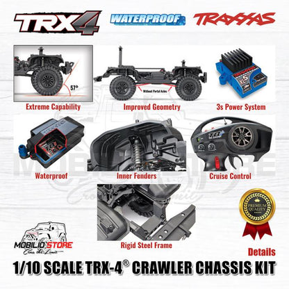 Traxxas 82016 TRX4 TRX-4 Crawler Chassis Kit + Electronic 1/10 Scale Truck