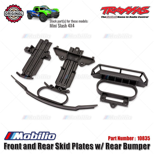 Traxxas Part #10835 Front and Rear Skid Plates with Rear Bumper
