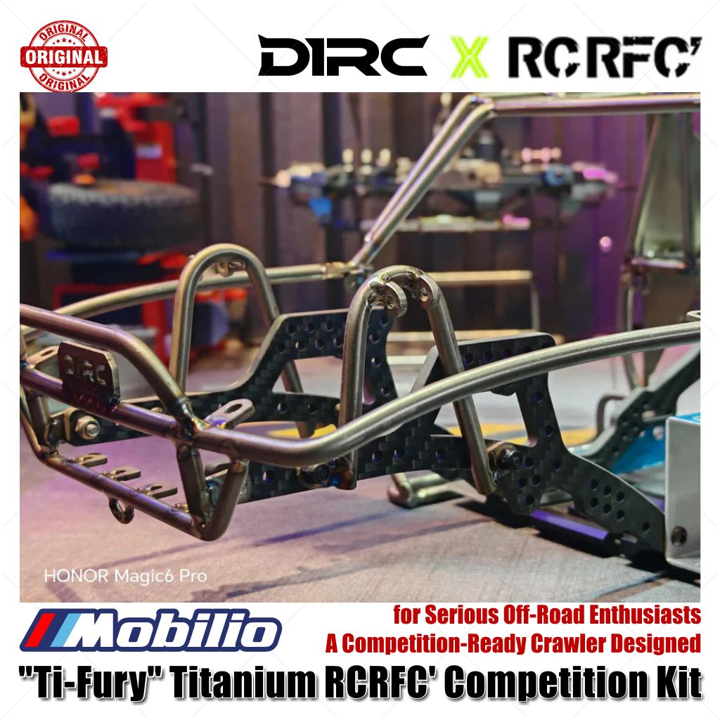 D1RC Ti-Fury Titanium RCRFC Competition Kit RC untuk Penggemar Off-Road Serius, Crawler Siap Kompetisi yang Dirancang