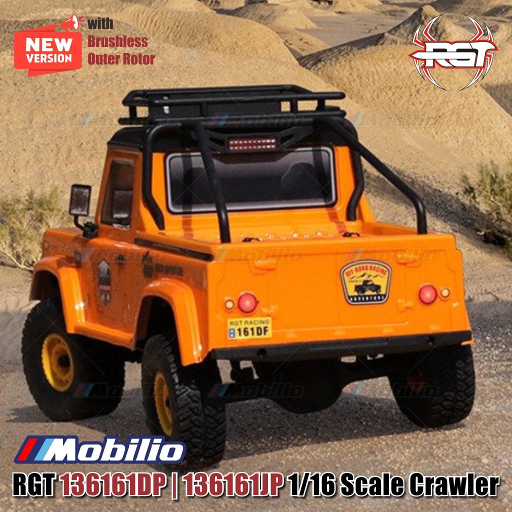 RGT 136161DP | 136161JP RC Crawler Off-Road Adventure 1/16 Scale with Brushless System Outer Rotor Motor