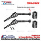 GPM Part #SLAM041FS-BK 4140 Carbon Steel Front Driveshafts and Drive Cups for Traxxas Mini Slash / Mini Rally Upgrade
