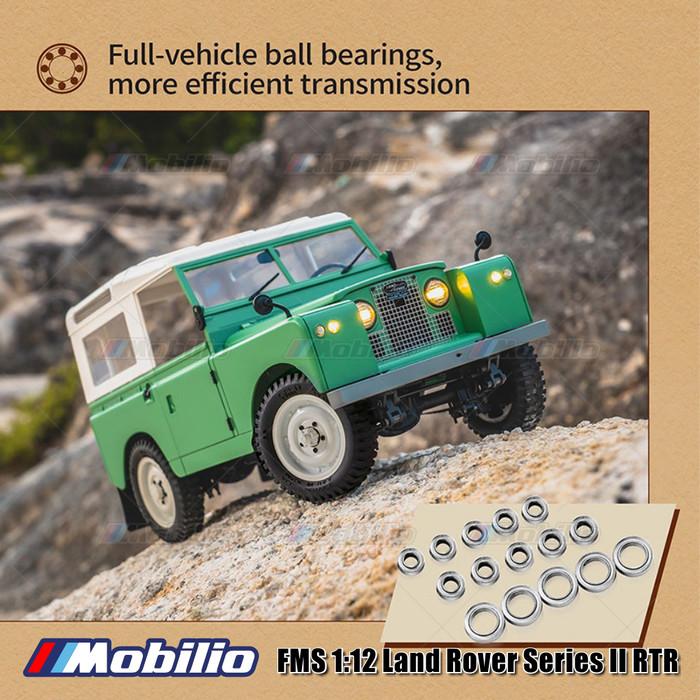 FMS Land Rover Series II RTR Performa Off-Road Unggul RC Skala 1/12 Crawler Petualangan