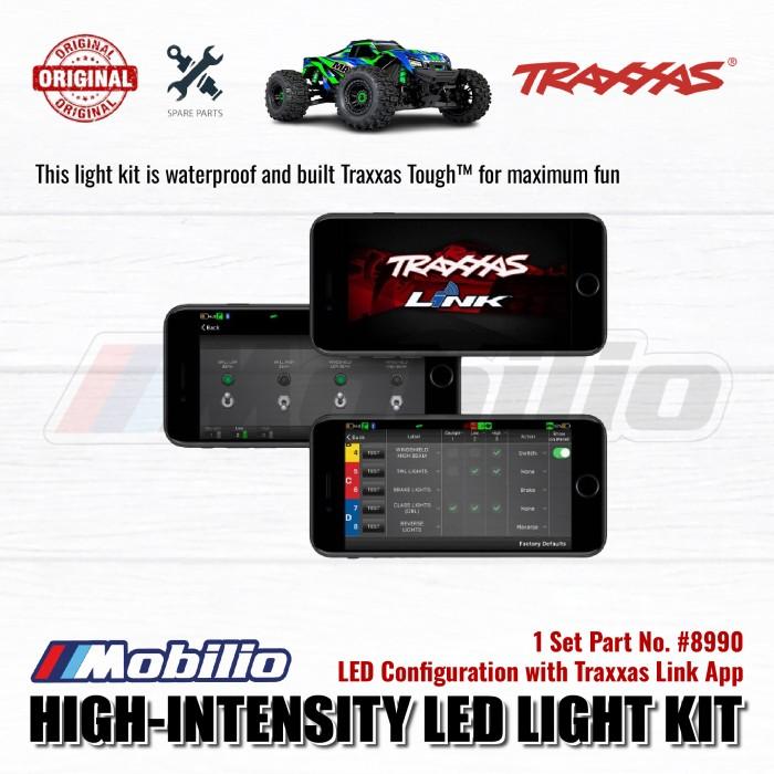 Traxxas Part #8990 Maxx LED Light Kit High-Intensity with Bumper Front Rear for RC Monster Trucks