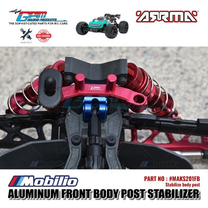 GPM Part #MAKS201FB Aluminum Front Body Post Stabilizer Arrma Kraton 4X4 4S BLX RC Monster Truck  Remote Control