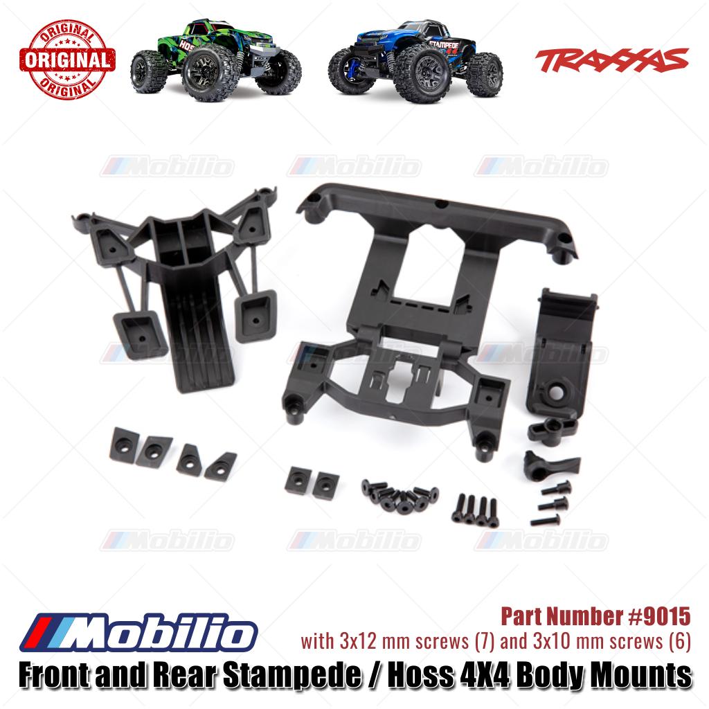 Traxxas Part #9015 Front and Rear Body Mounts for Hoss Stampede 4X4 Monster Truck