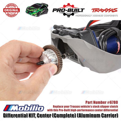 Traxxas Part #6780 Pro-Built High-Performance Center Differential with 54-tooth 32-pitch Steel Spur Gear for Ford Raptor Slash Hoss Rustler Stampede