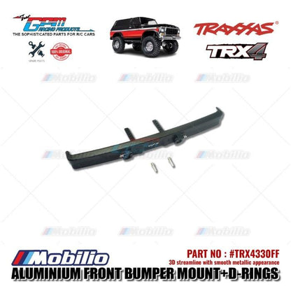 GPM Part #TRX4330FF Aluminium Front Bumper Mount D-rings Traxxas TRX-4 Ford Bronco