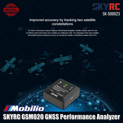 SKYRC #SK-500023 GSM020 GNSS Performance Analyzer Balap Drag Balap Trek Mode Terbang