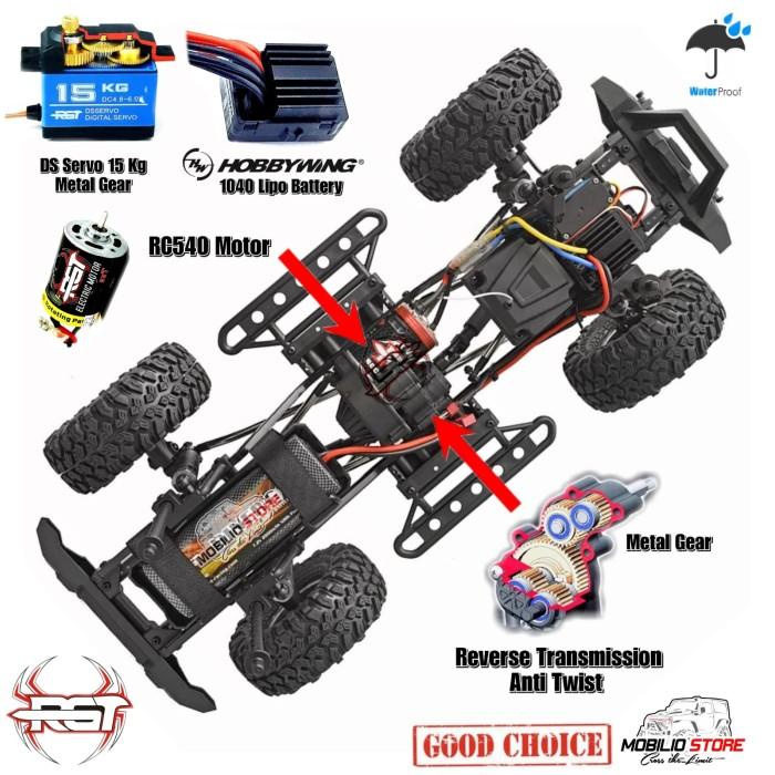 RGT EX 86100 V2 1:10 Skala Rock Crawler Cruiser 4WD Offroad RTR RC Mobil