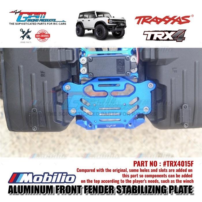 GPM Part #TRX4015F Aluminum Front Fender Stabilizing Plate Traxxas TRX-4 Ford Bronco