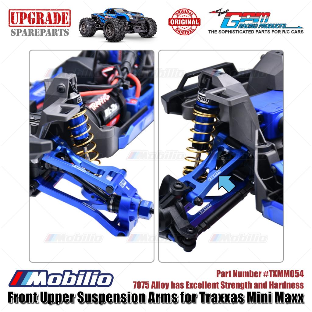 GPM Part #TXMM054 7075 Alloy Front Upper Suspension Arms for RC Traxxas Mini Maxx