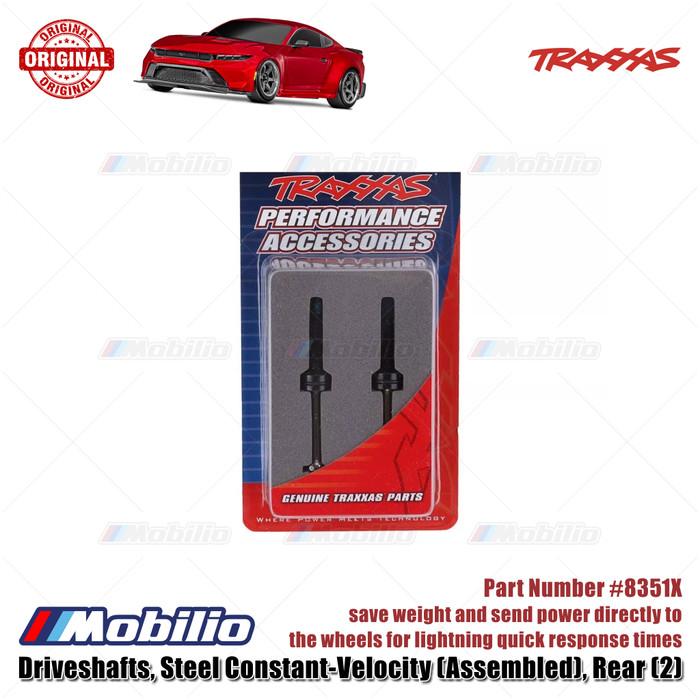 Traxxas Part #8351X Rear Steel Driveshafts Constant-Velocity (Assembled) 4-Tec Chassis