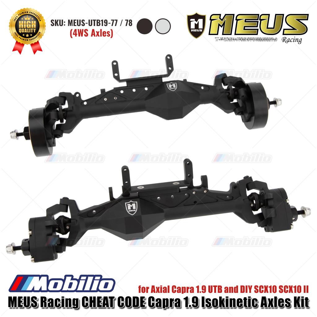 MEUS Racing CHEAT CODE Capra 1.9 Isokinetic Axles Kit 4WS MEUS-UTB19-77 / 78 untuk Axial Capra 1.9 UTB dan DIY SCX10 SCX10 II