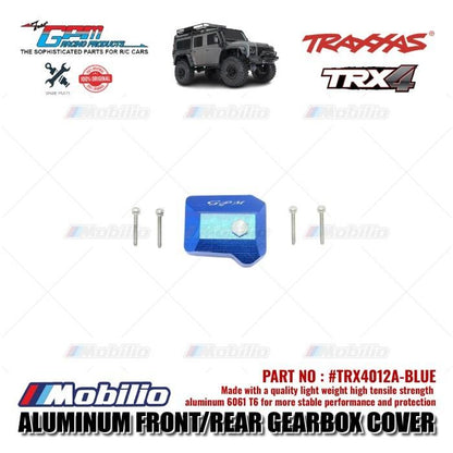 GPM Part #TRX4012A Aluminum Front / Rear Gearbox Cover Traxxas TRX-4 Trail Crawler