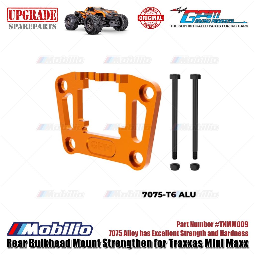 GPM Part #TXMM009 7075 Alloy Rear Bulkhead Mount Strengthen for RC Traxxas Mini Maxx